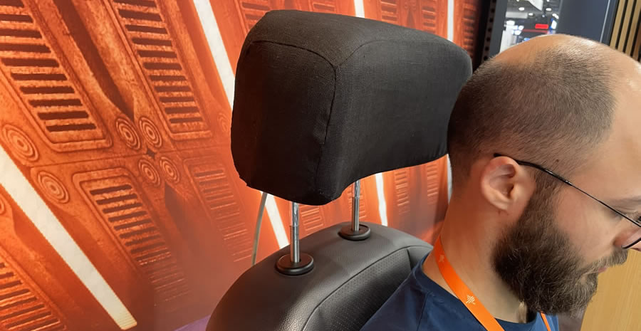 CES 2026 Listening in car seat